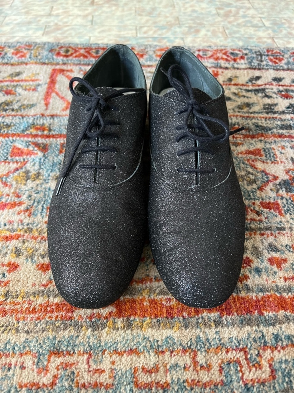 Repetto Zizi Oxford Shoes in Glitter